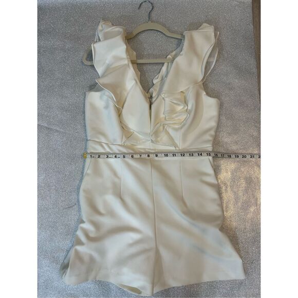 Bardot White Ruffle Romper Size‎ 10 - Picture 6 of 12